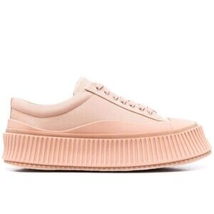 Jil Sander Blush Ribbed Sole Sneakers